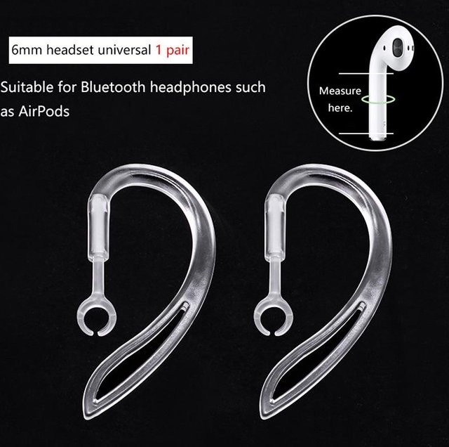 Ephemerally Ohrbügelhalter für kabellose Bluetooth-In-Ear-Kopfhörer, Anti-Rutsch-Haken in Grau - Bild 1