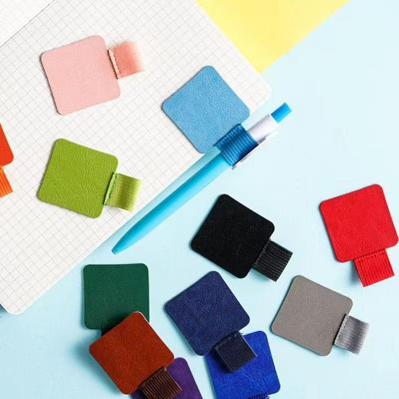 10er-Pack Selbstklebende Stifthalter und Stiftbecher mit elastischem Design in Schwarz und Multicolour für Notizbücher und Tagebücher - Bild 3