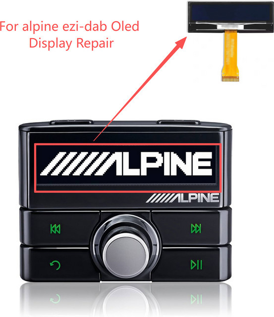 Alpine Ersatz OLED-Display in Schwarz für den Ezi-DAB-Bildschirm - Bild 1