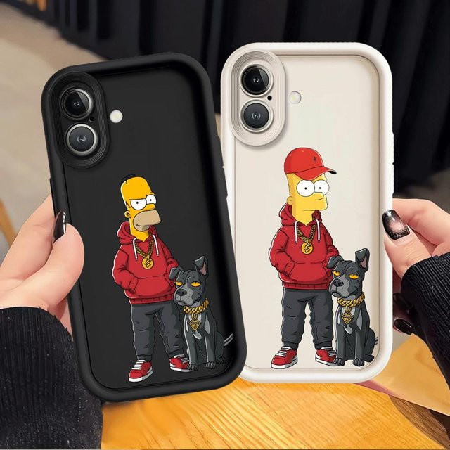The Simpsons Homer Soft Shell Handyhülle für iPhone, Multicolor - Bild 1