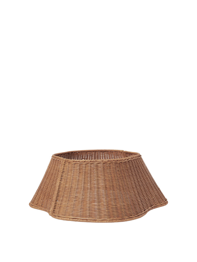 Ferm Living Drape Braided Baumrock in Braun aus Rattan und Metall für den Tisch - Bild 2