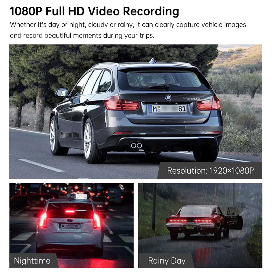 DEVASO Auto-Dashcam mit WLAN-Konnektivität und App-Steuerung in Schwarz inklusive Speicherkarte - Bild 4