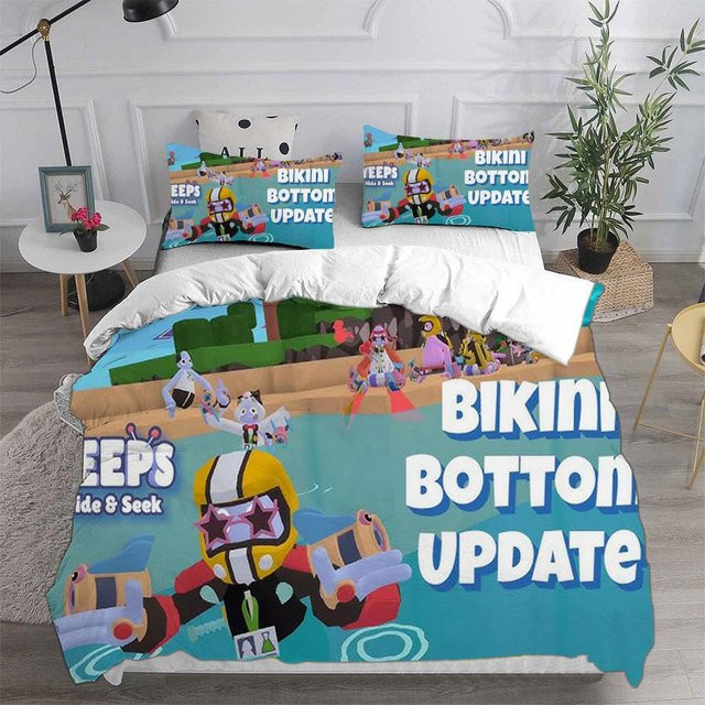 Bettwäsche Set Yeeps Verstecken aus Mikrofaser, 3-teilig, Mehrfarbig, B/H: 140 x 210 cm - Bild 1