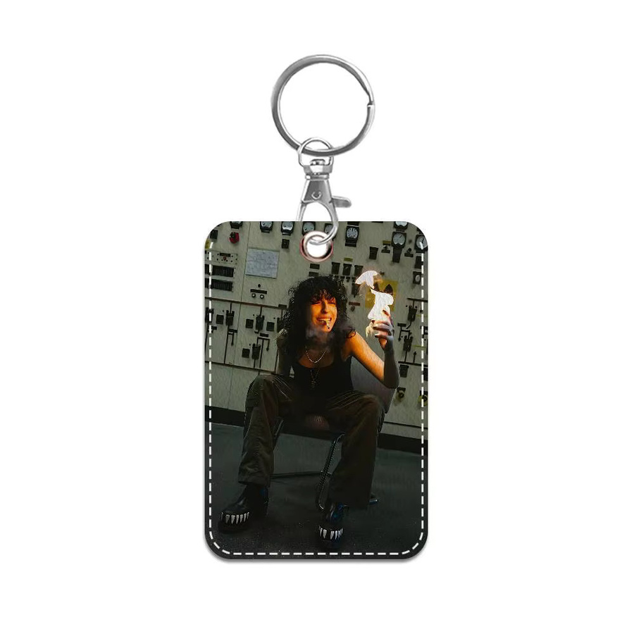 Singer Schlüsselanhänger mit Kartenhalter, Unisex - Bild 6