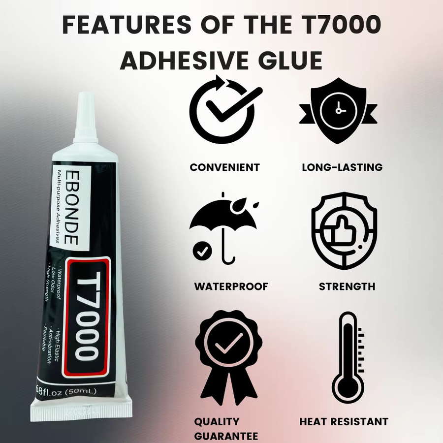 EBONDE Flüssigkleber B7000 und T7000 für Reparaturen und Handwerk, transparent, 15 ml, 50 ml oder 110 ml - Bild 4