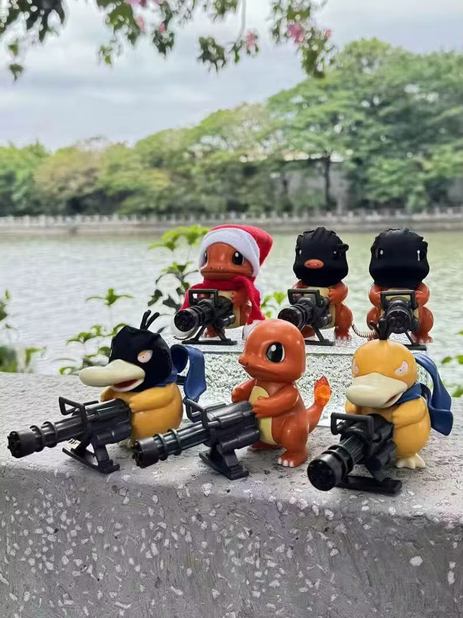 FUNISM Pokemon Psyduck Charmander Anime Figur, Puppen Spielzeug - Bild 4