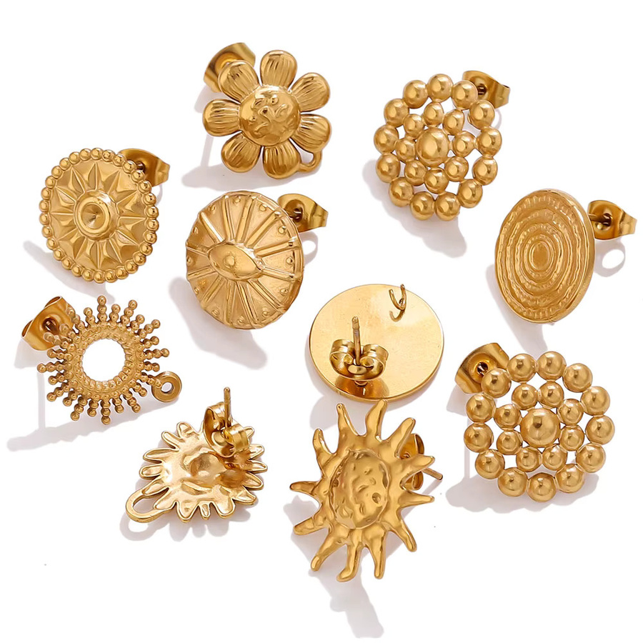 Elomia Ohrringe Edelstahl, Gold, Damen - Bild 2