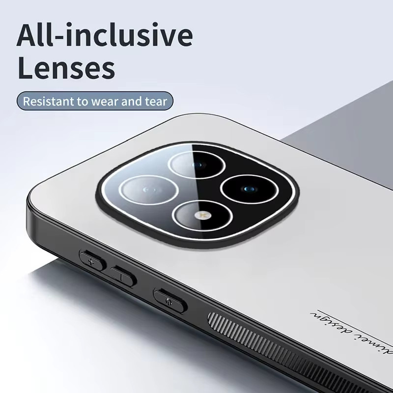 Matt Rotierender Ständer PC Frosted Case für Xiaomi Redmi Note 15 Pro+ und 14 Pro mit All-Inclusive-Objektivschutz in Weiß - Bild 2