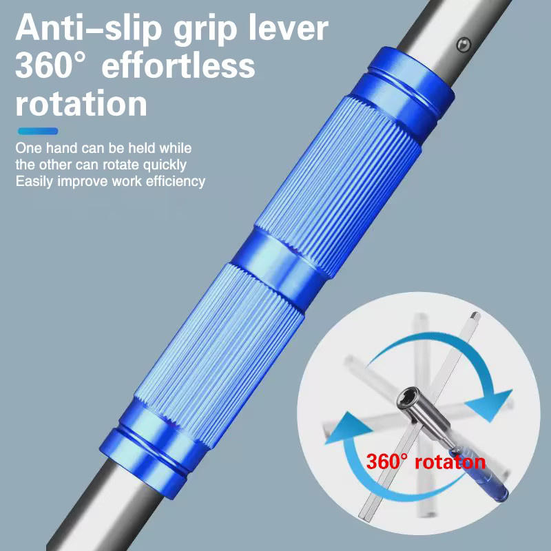 TINSOL 4-in-1 Multifunktions-Steckschlüssel Typ T/L in Silber für Wartungsarbeiten - Bild 2