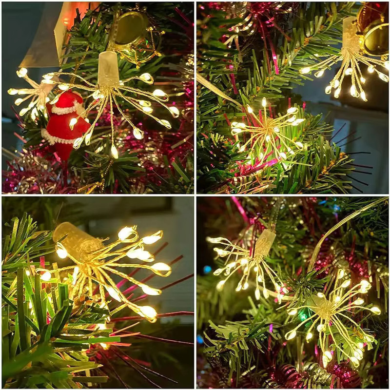 IEEYEEY USB Sternenlichterkette LED-Girlande mit Fernbedienung für Weihnachts-, Hochzeits- und Partydekoration - Bild 4