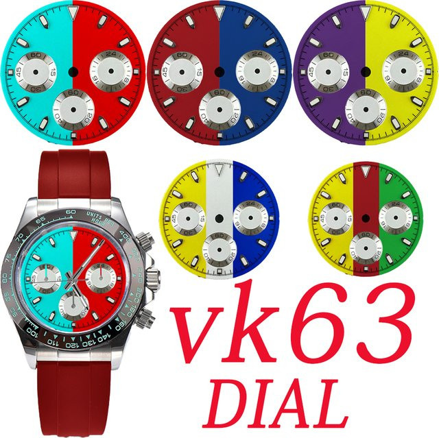 OUMASHI Chronographenfläche, 29 mm, Quarzwerk, grün leuchtend - Bild 1