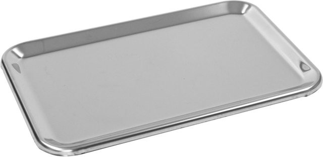 Schneider Auslagetablett aus Edelstahl in Silber, rechteckig, B: 21 cm, T: 31 cm, H: 1,2 cm - Bild 1