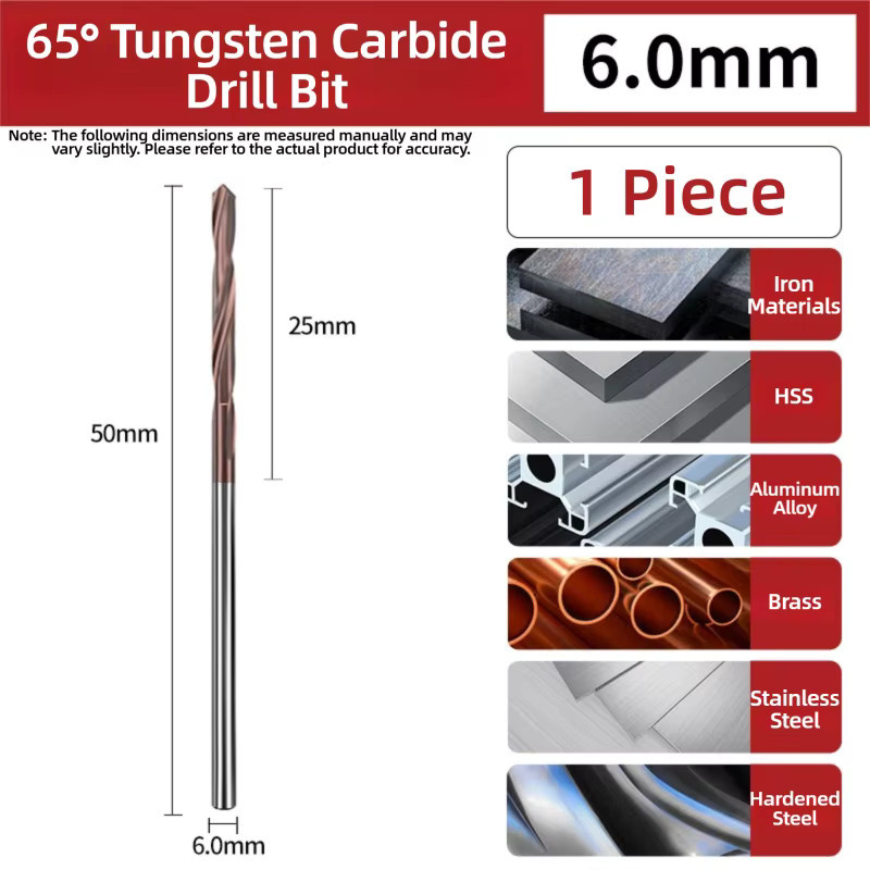 TG Spiralbohrer Set aus Wolframstahl mit 65 Grad Hartmetallspitze für Metall, Edelstahl und Eisen, Bohrgrößen 1–20 mm - Bild 4