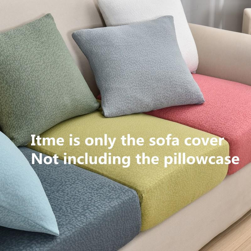 Housmife Seersucker Sofa Sitzkissenbezug aus Polyester, elastischer Couchbezug für 1- bis 4-Sitzer, einfarbig - Bild 1