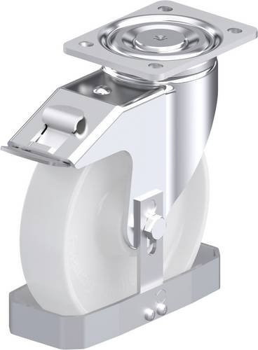 Blickle Stahlblech-Lenkrolle LH-PO 200K-FI-FS in Silber, Rad-Durchmesser: 200 mm, Tragfähigkeit: 600 kg - Bild 1