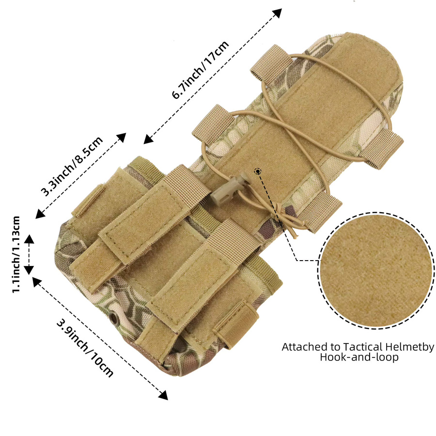 BOOIU Taktische Helm Batterie Tasche MK2 Gegengewicht Pack für Militär und Airsoft - Bild 2
