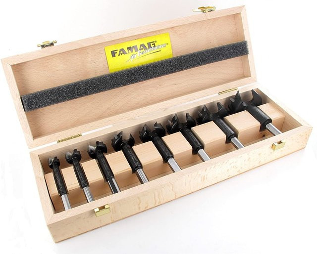 FAMAG Bormax 8-tlg. Hartmetall-Forstnerbohrersatz Set in Multicolor mit Durchmessern von 15 mm bis 50 mm - Bild 1