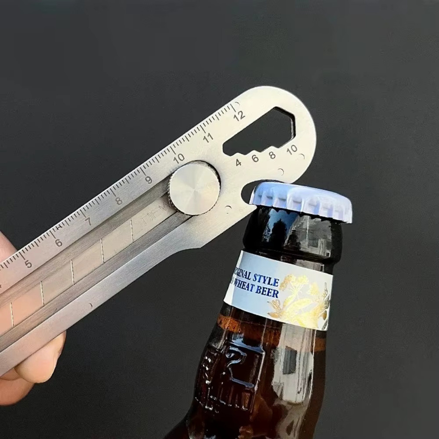 6-in-1 Multifunktions-Universalmesser aus Edelstahl in Silber mit 18mm Snap-Off Klinge - Bild 4