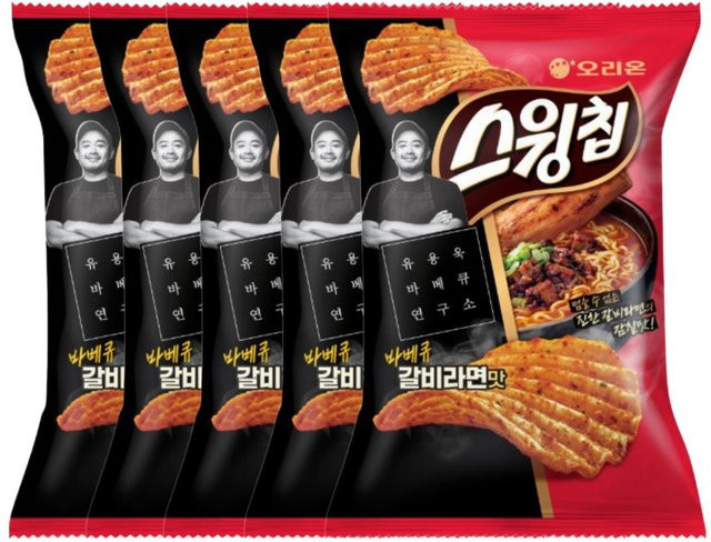 Orion Wing Chips Barbecue Ribs Ramen 105 g x 5 - Bild 1