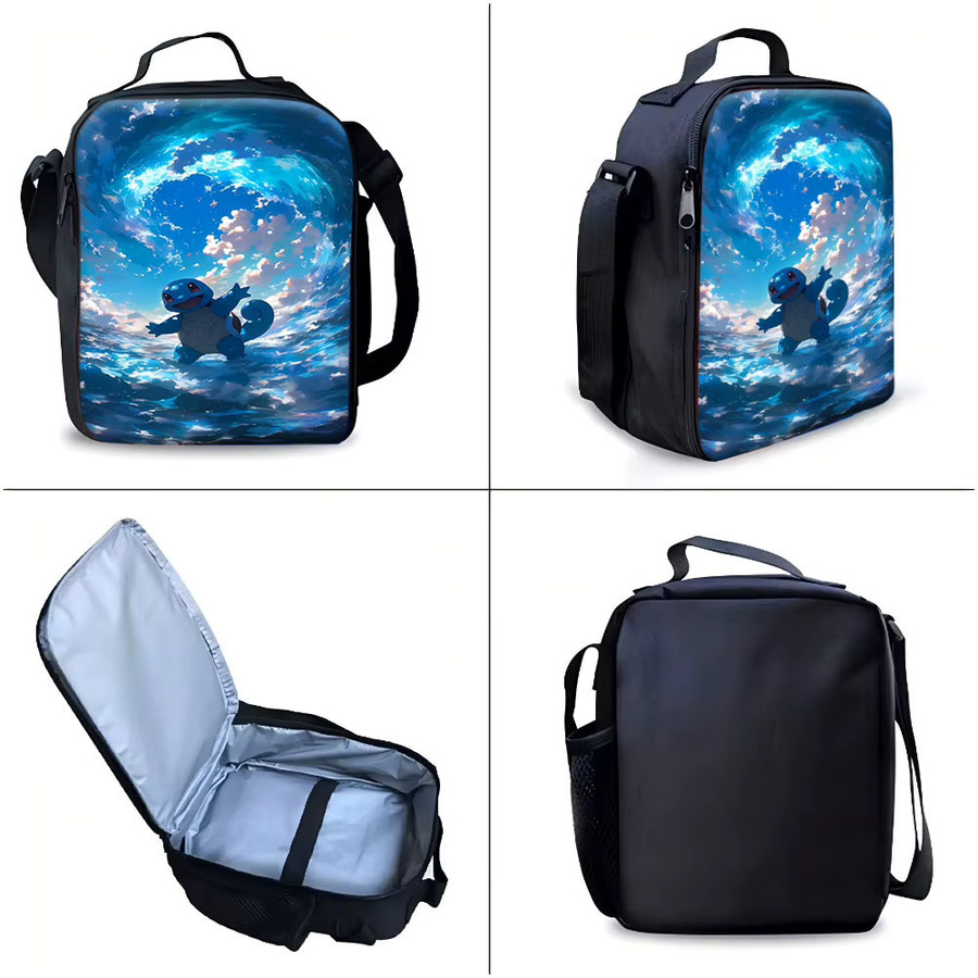 Pokémon Squirtle Kindertaschen-Set in Blau mit Rucksack, Lunchbox und Federmäppchen - Bild 4