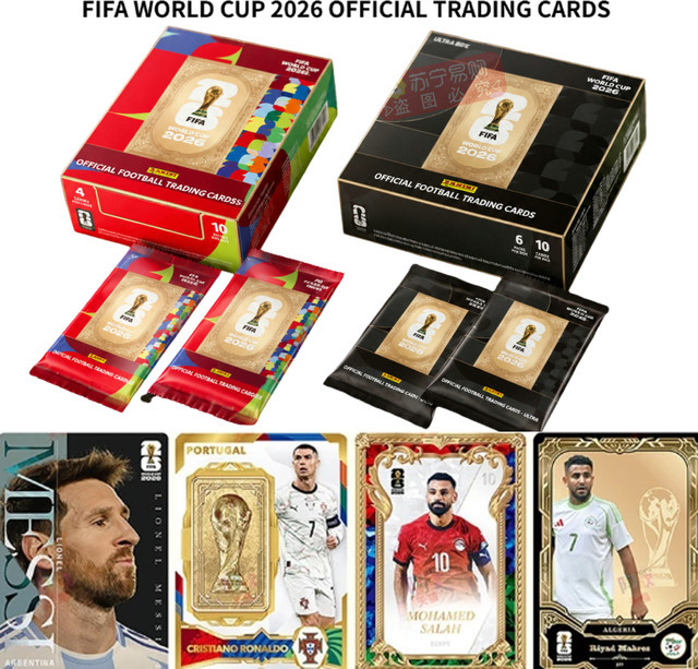 Panini FIFA 2026 Weltmeisterschaft Fußball-Sammelkarten, Lionel Messi, Cristiano Ronaldo, Spielerkarte - Bild 1