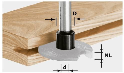 Festool Frässpindel S8 1,5-5 D14 in Silber mit 14 mm Durchmesser - Bild 1
