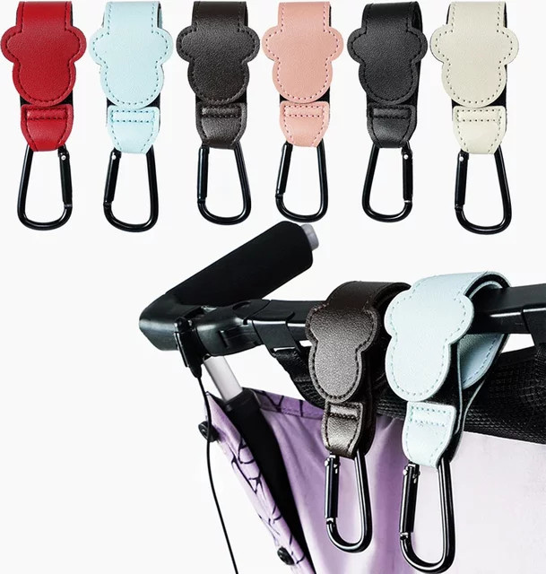 Cartoon Kinderwagen Haken aus PU Leder in Rot für Baby Taschen und Zubehör - Bild 1
