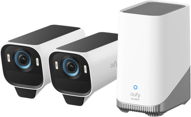 eufyCam S3 Pro Doppelpack mit HomeBase 3, White - Bild 1
