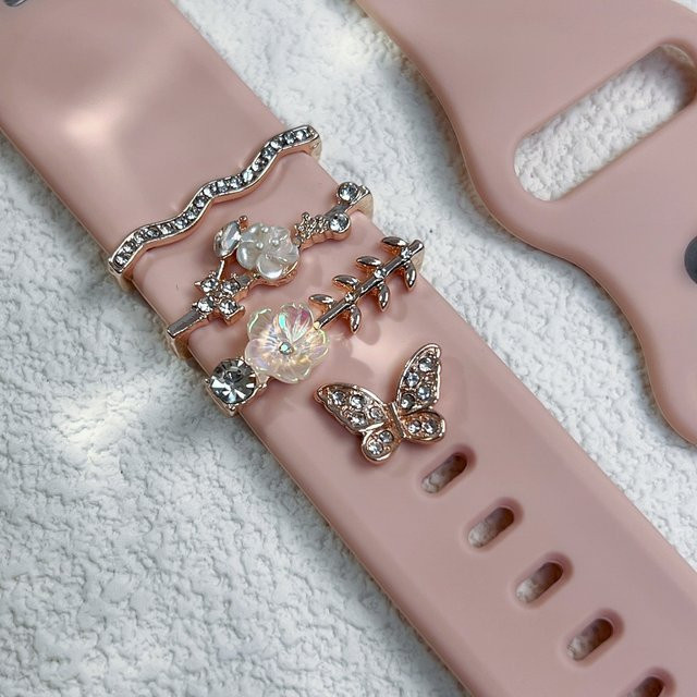 TINUORA Uhrenarmband Silikon, Metall, Diamant, Kristall, Unisex - Bild 1