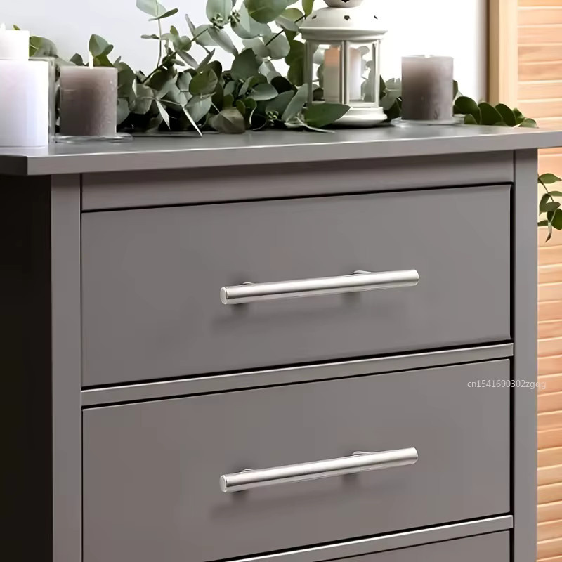 Edelstahl Möbelgriff in Silber, T-förmiger Einlochgriff für Schrank, Tür und Schublade - Bild 3