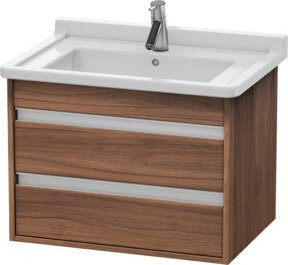 Duravit Waschtischunterschrank Ketho in Nussbaum Natur mit 2 Schubladen, wandhängend, B/T: 65 x 45,5 cm - Bild 1