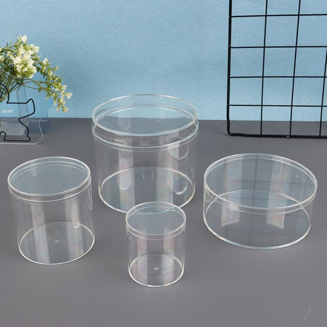 CANAMEK Runde Acryl-Verpackungsbox Transparent für Candy, Kuchen und Schokolade - Bild 1