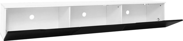 okwish TV Schrank mit LED Beleuchtung für dein Wohnzimmer in Weiß, B/T/H: 180 x 35 x 30 cm - Bild 1