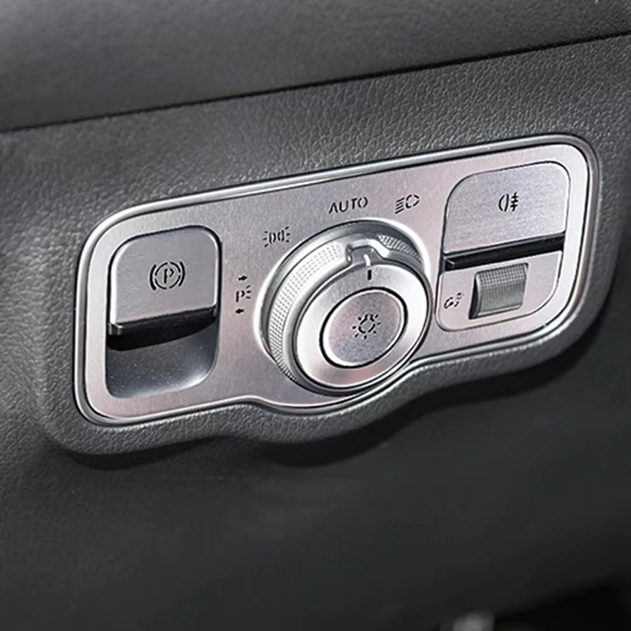 Scheinwerferschalter Abdeckung Trim in Silber für Mercedes Benz A B Klasse CLA GLA GLB W177 C118 H247 W247 X247 2020-2023 - Bild 2