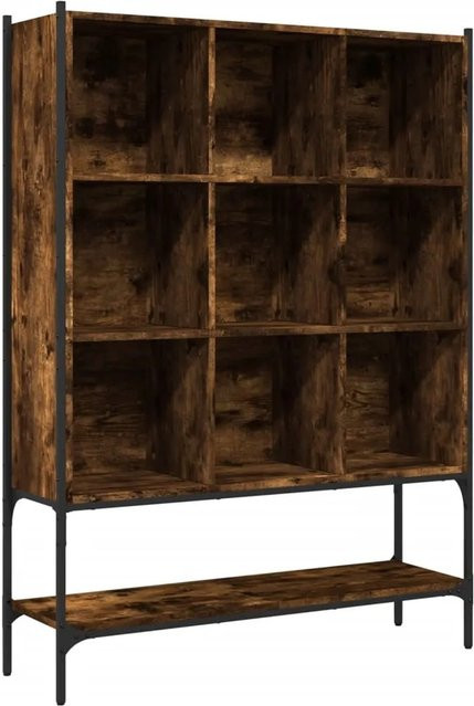 vidaXL Bücherregal in Räuchereiche, Industrial Design, B/T/H: 102 x 30 x 141,5 cm - Bild 1