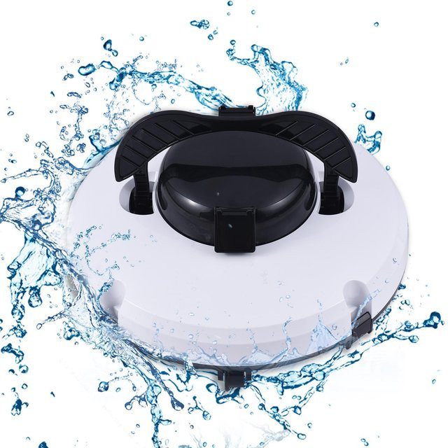 Lixada Kabelloser Roboter-Poolreiniger mit zwei Motoren, IPX8 Wasserdicht, Starke Saugkraft und Selbstparkfunktion, Schwarz - Bild 1