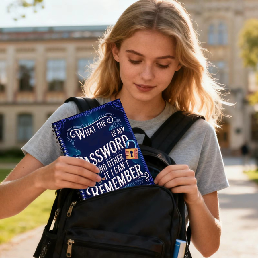 Passwortbuch und Organizer für Internetkonten und Websites in Blau - Bild 2