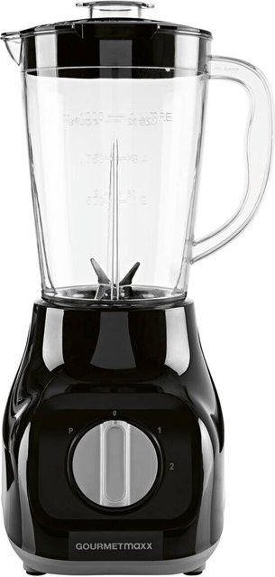 GOURMETmaxx Standmixer in Schwarz mit Edelstahlgehäuse B/H/T: 17,5 x 21 x 37,5 cm - Bild 1