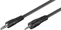 Goobay Audiokabel 3,5mm auf 2,5mm Jack, Schwarz, 2,0 m - Bild 1