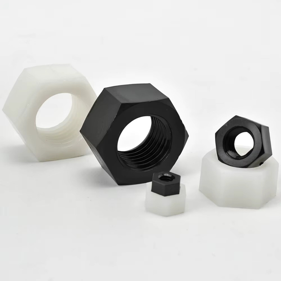 EDGAR GARY Nylon Sechskantmuttern aus Kunststoff in Weiß und Schwarz zur Isolierung - Bild 4