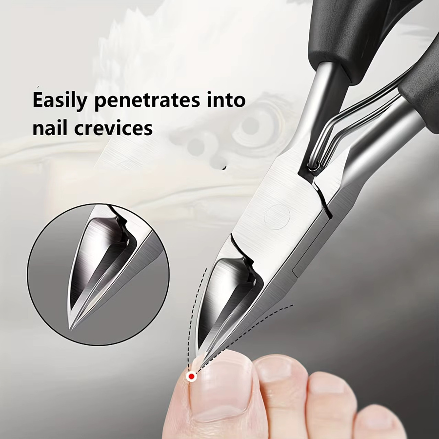 Ouriner Nagelknipser Spitzzange, Black, Unisex, für Füße - Bild 2