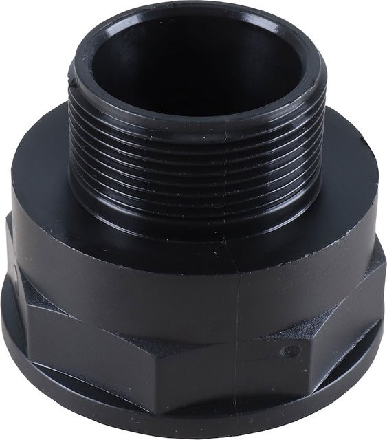 T.I.P. Reduzierstück Connector 2 Zoll IG auf 1 1/2 Zoll AG in Schwarz inklusive Teflonband - Bild 1