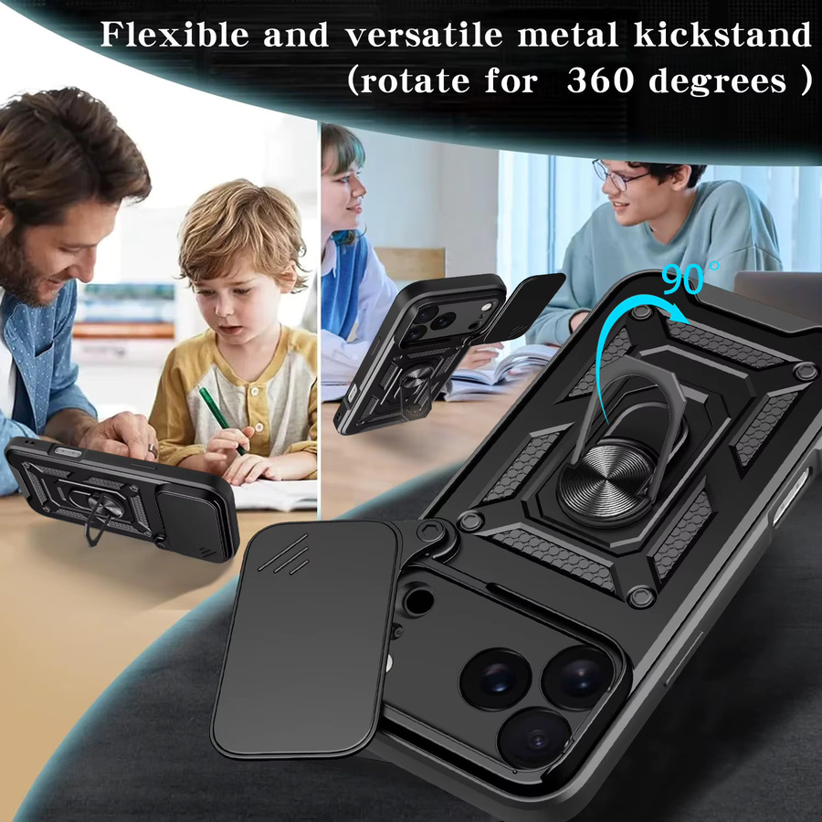 Magnetische Stoßfeste Panzerhülle für Apple iPhone 17, 16, 15, 14, 13, 12 Pro Max, Air, Plus und Mini in Blau - Bild 4