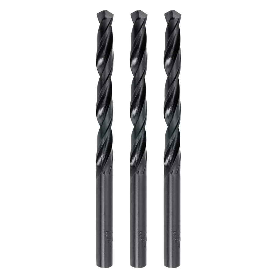 LUX-TOOLS Metallbohrer Twist Drill aus Stahl, 1,5 mm, 3 Stück, Schwarz - Bild 2