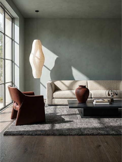 Waschbarer Shaggy-Teppich DIADEM von KADIMA DESIGN in Dunkelgrau, B: 200 cm, T: 290 cm - Bild 1