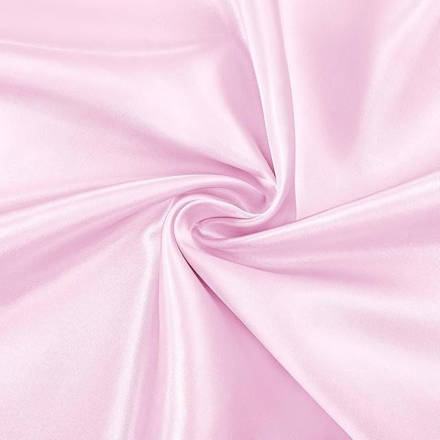 Satin Stoff Meterware von YT Daily Necessities in Rosa, glänzend und weich für DIY-Projekte, Vorhänge oder Polsterfutter, Breite: 145 cm - Bild 1