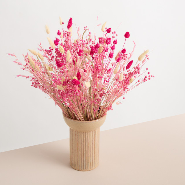 Trockenblumenstrauß Blume2000 Pink Natur Mixed Tabletop - Bild 1