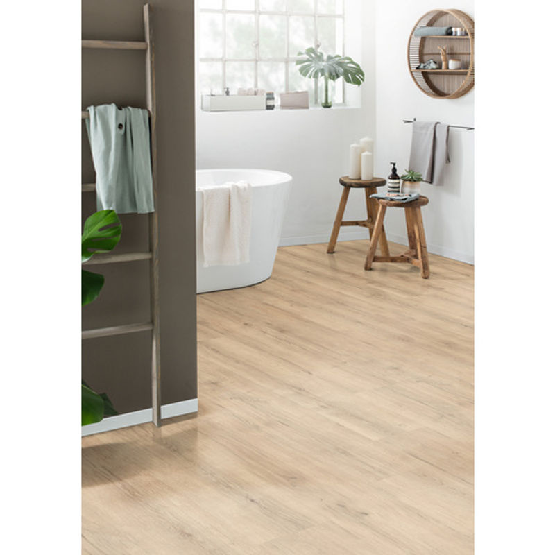 Egger Designboden Aquadura+ Savona Eiche Sand in Beige und Braun, B/T/H: 24,6 x 129,2 x 0,75 cm - Bild 3