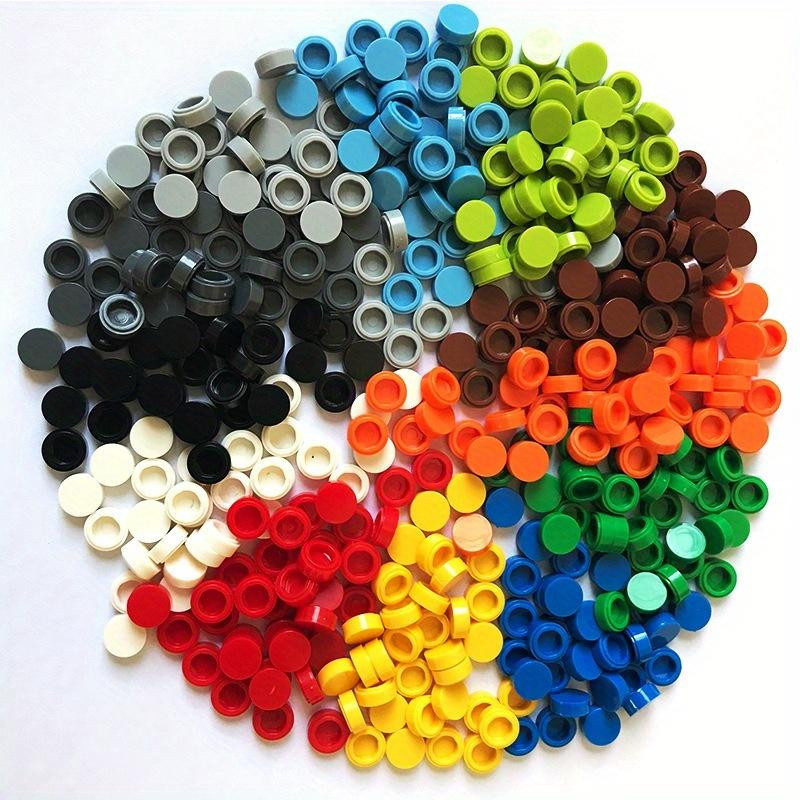 Yiran toy Bausteine Fliese 1x1 Rund Bunt 200-teiliges Set - Bild 2