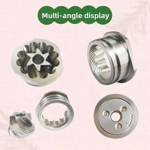 DeLonghi Kaffeemühlenzubehör A83G Edelstahl Konusmesser mit Sechsstern-Design und drei flachen Positionierungsoptionen, Farbe: Silber, Durchmesser: 48 mm - Bild 1